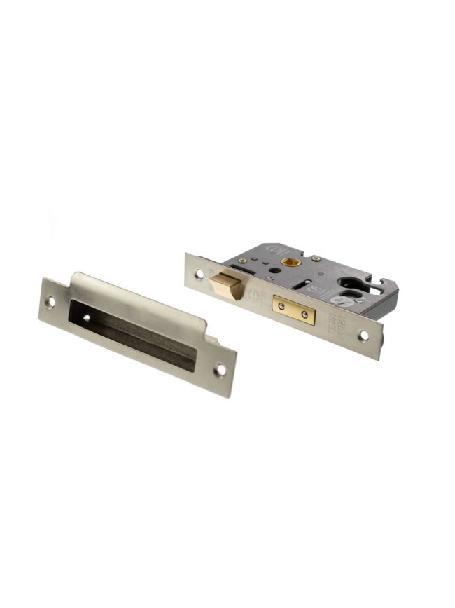 Atlantic Euro Sashlock [CE] 2.5" - Satin Nickel