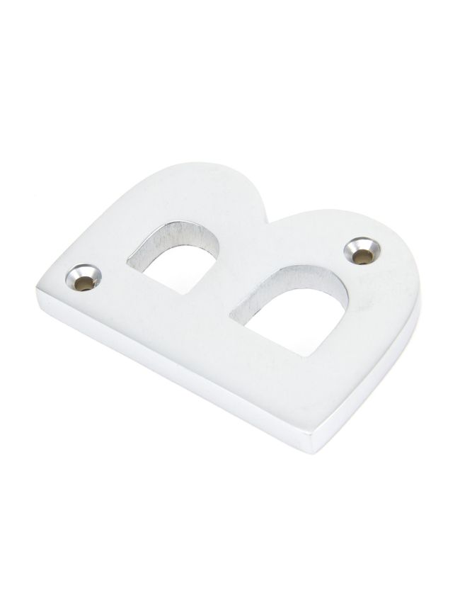 Satin Chrome Letter B