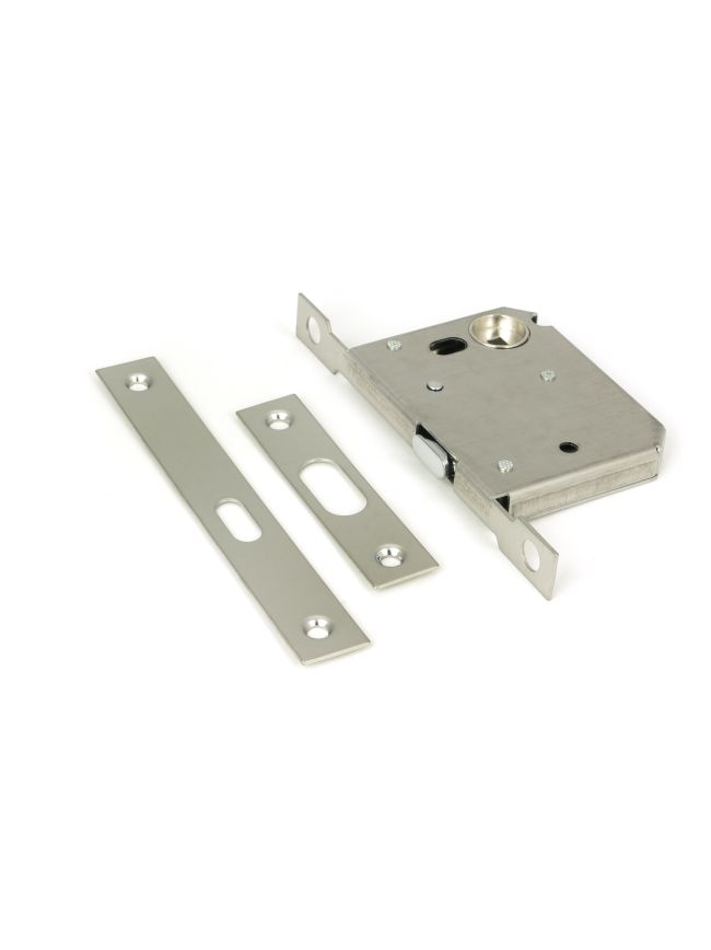 Polished Nickel 50mm Sliding Door Lock