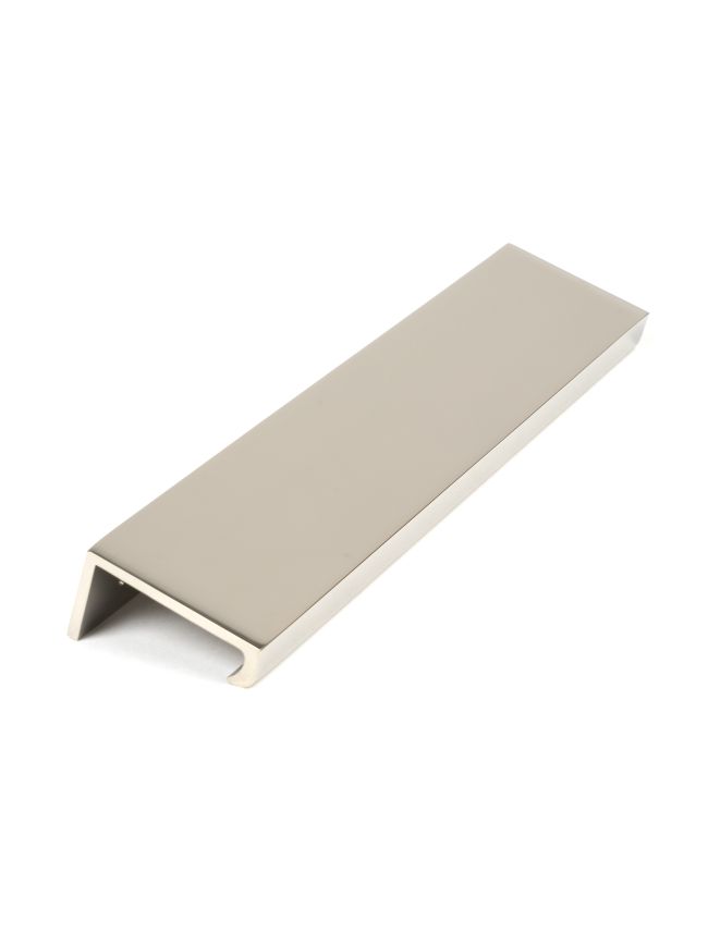 Polished Nickel 200mm Plain Edge Pull
