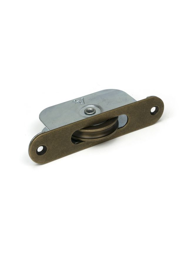 Burnished Brass Radiused Sash Pulley 75kg