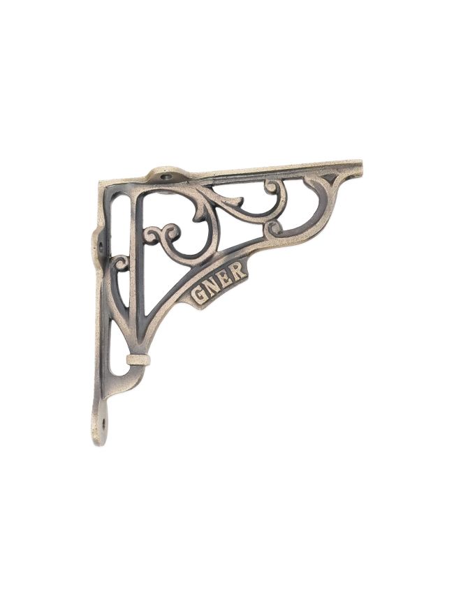 GNER Shelf Bracket Matt Antique 150x150mm (Sold in Pairs)