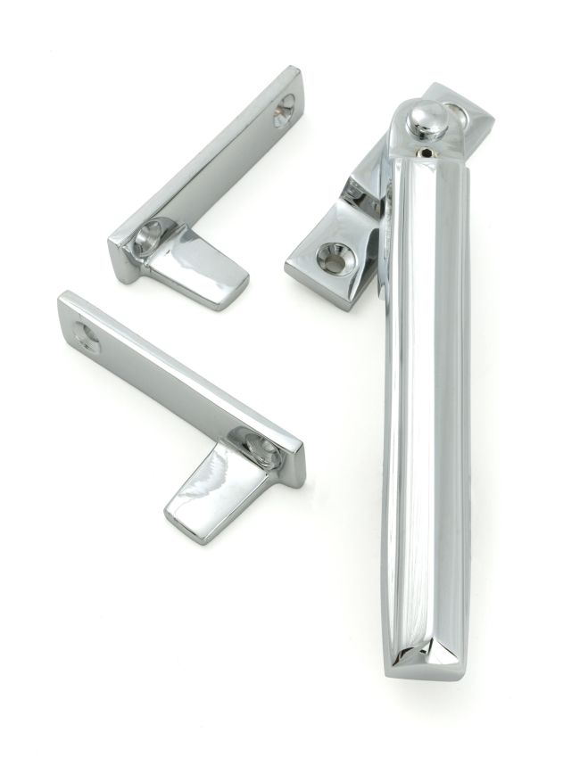 Polished Chrome Night-Vent Locking Art Deco Fastener