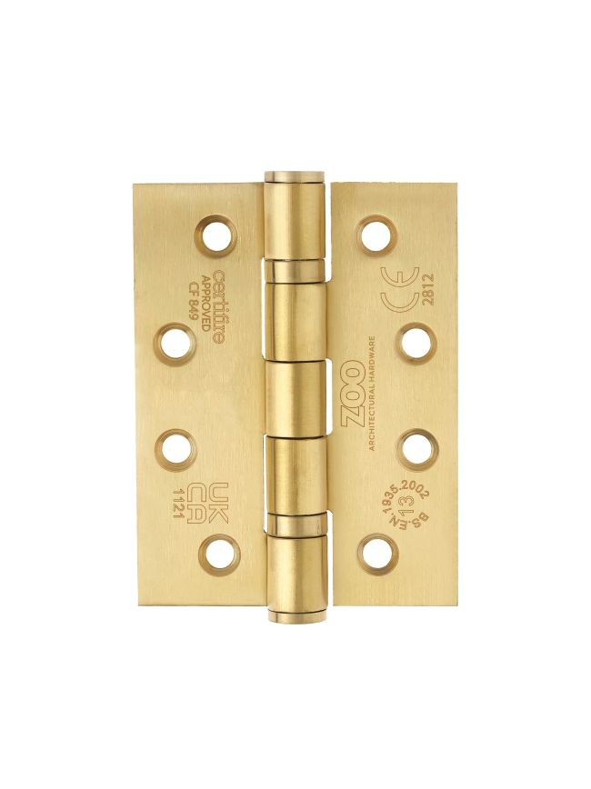 Zoo Hardware Grade 13 Ball Bearing Hinge - SS201 - CF849 - PVD Satin Brass
