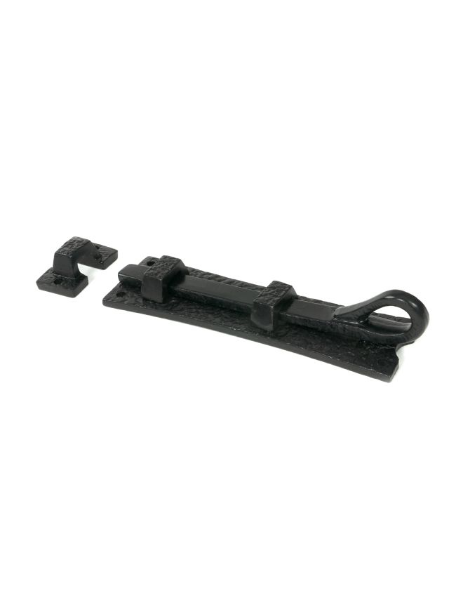 Black 6" Straight Monkeytail Bolt