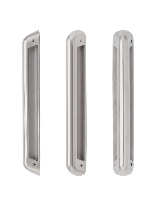 Zoo Hardware Anti Ligature Pull Handle 250mm CTC (280mm) Back to Back Fix (When using 1 x ZS-ALP250GS-SSS + 1 x ZS-ALP250BF-SSS) - Satin St. Steel - Half Set - Stainless Steel