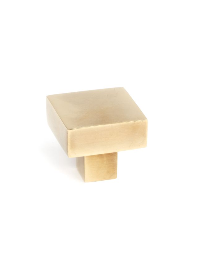 Aged Brass Albers Cabinet Knob - 30mm
