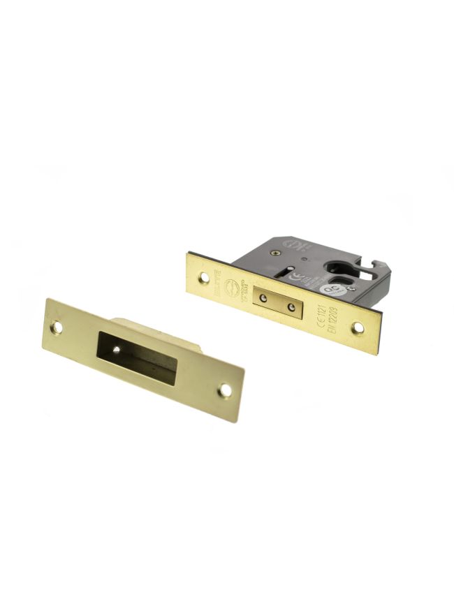 Atlantic Euro Deadlock [CE] 2.5" - Polished Brass