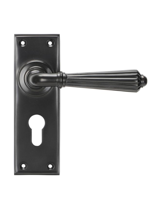 Aged Bronze Hinton Lever Euro Lock Set