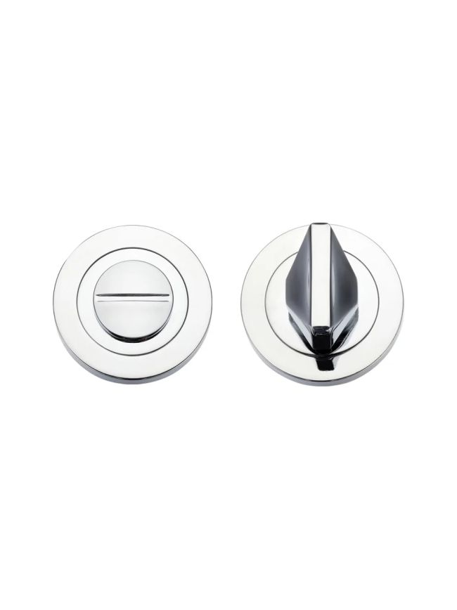 Zoo Hardware Turn & release on round rose - Polished Chrome