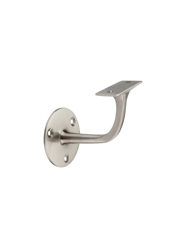 Brass Handrail Bracket Satin Nickel