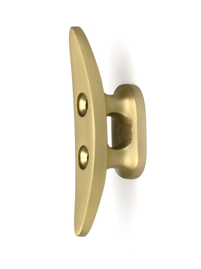 Satin Brass Marine Cleat Hook