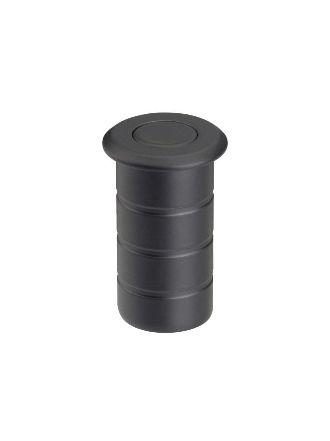 Zoo Hardware Dust Socket for Flush Bolts - Concrete 20mm dia. x 38mm - Powder Coat Black