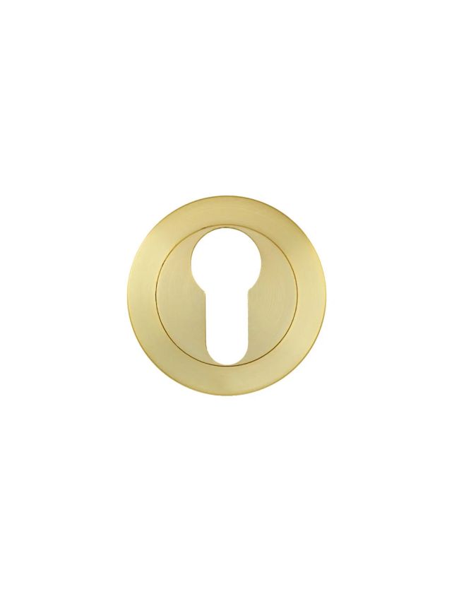 Zoo Hardware Escutcheon euro profile - Satin Brass