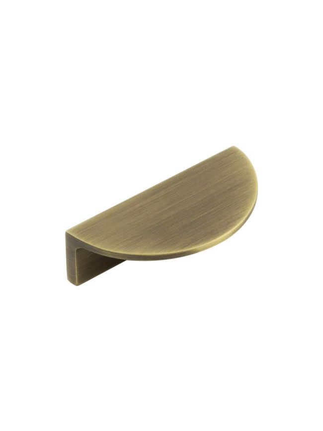 Burlington 80mm Antique Brass Half Moon Cabinet Handle - By Frelan Hardware - BUR610AB