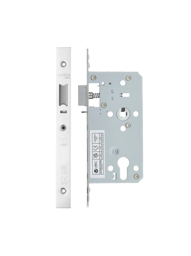 Zoo Hardware 2 Piece - DIN night latch - 72mm c/c - backset 55mm - Stainless Steel