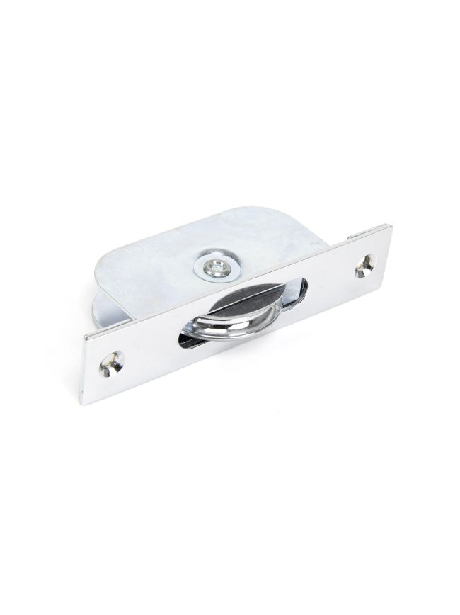 Polished Chrome Square Ended Sash Pulley 75kg