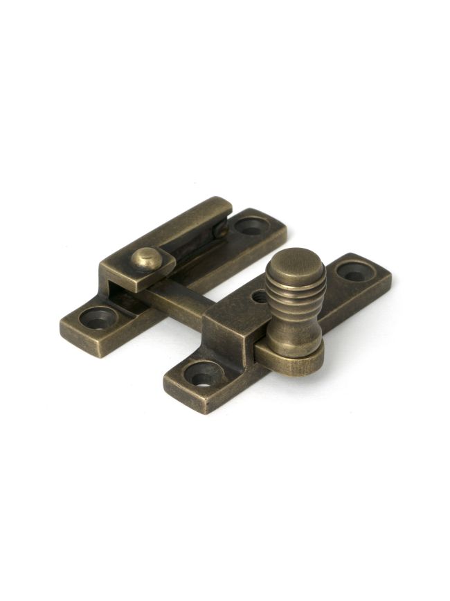 Burnished Brass Prestbury Quadrant Fastener - Narrow