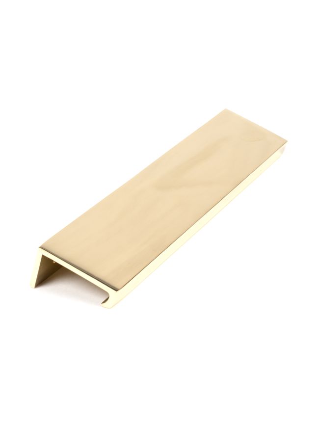 Polished Brass 200mm Plain Edge Pull