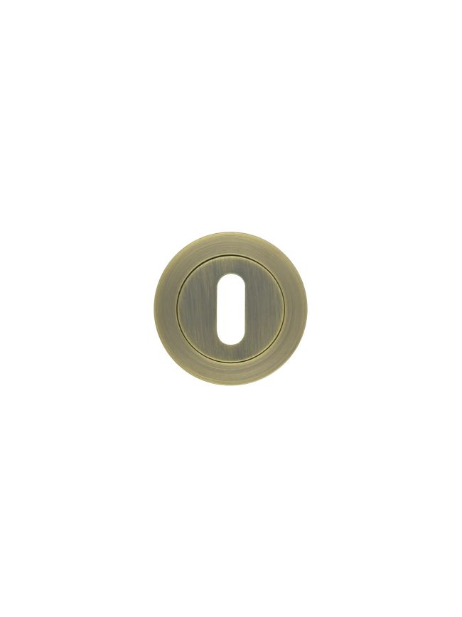 Zoo Hardware Standard profile round escutcheon - Antique Brass