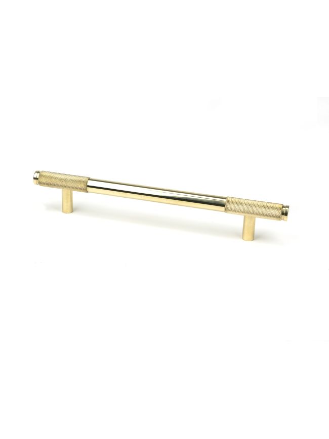 Polished Brass Half Brompton Pull Handle - Medium