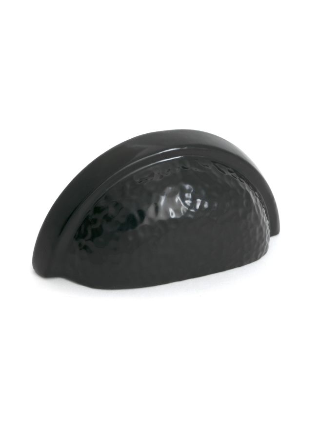 Black Hammered Regency Concealed Drawer Pull