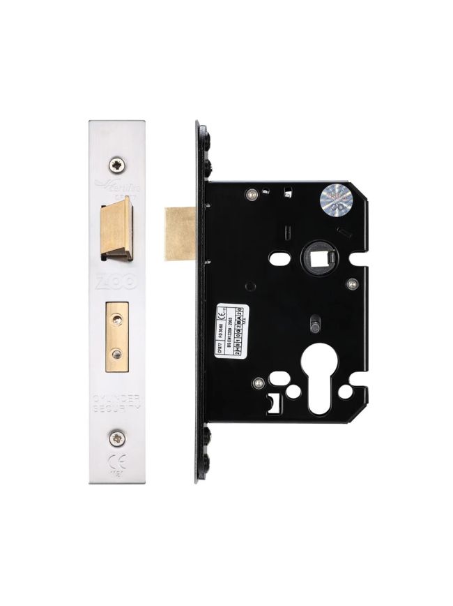 Zoo Hardware Euro Profile Sashlock - Satin Stainless