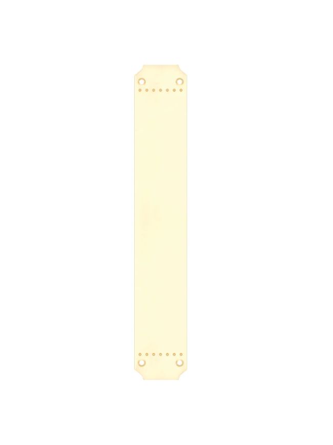 Zoo Hardware Art Nouveau fingerplate - Polished Brass