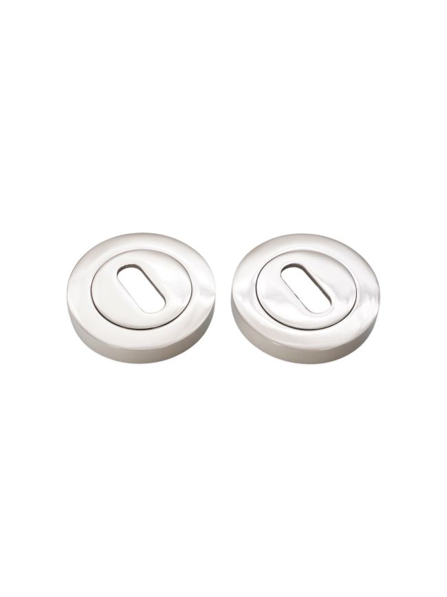 Oval Standard Escutcheon Polished Nickel