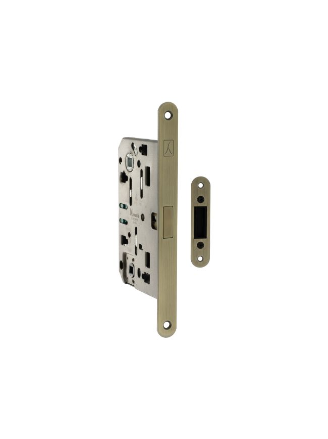 Bonaiti Polaris 2XT Magnetic Bathroom Lock 60mm backset - Matt Antique Brass