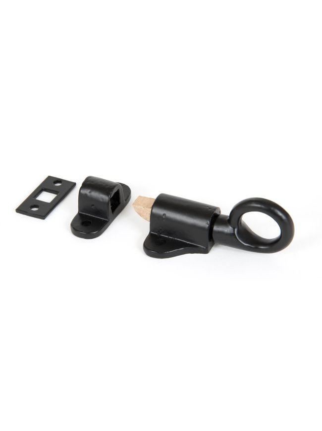 Black Fanlight Catch with two Keeps