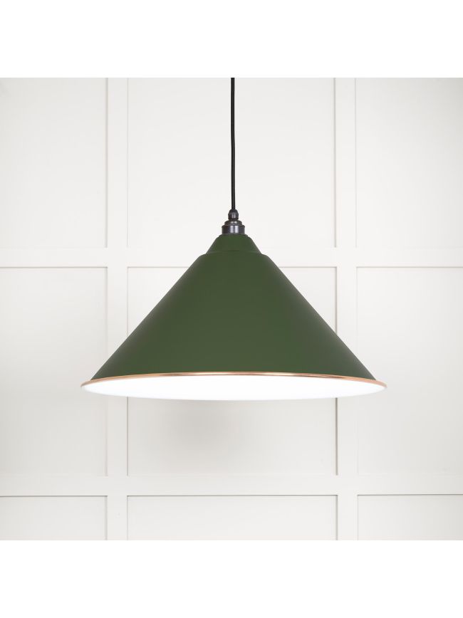 White Gloss Hockley Pendant in Heath