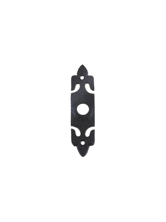 Zoo Hardware Bell Push with Rectangular Plate - 45mm x 77mm - Black