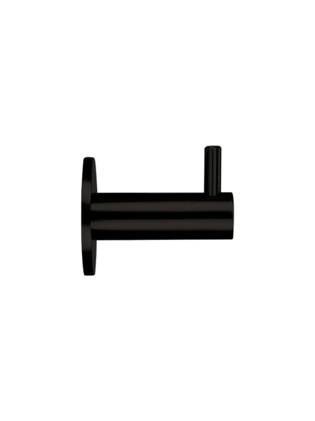 Zoo Hardware Wall Mounted Hook w/ Rose - Black