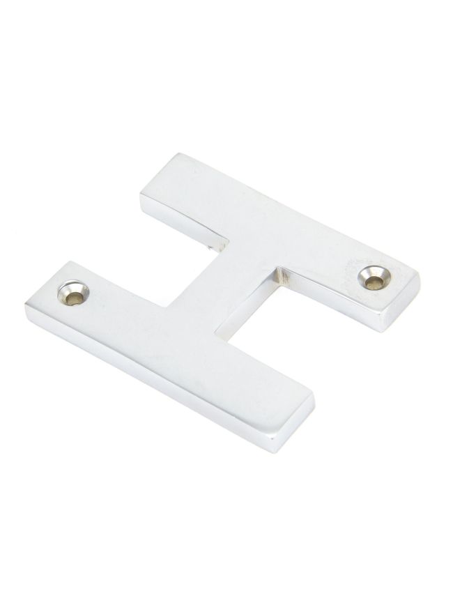 Satin Chrome Letter H