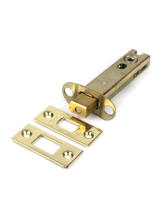 Polished Brass 4" Heavy Duty Tubular Deadbolt