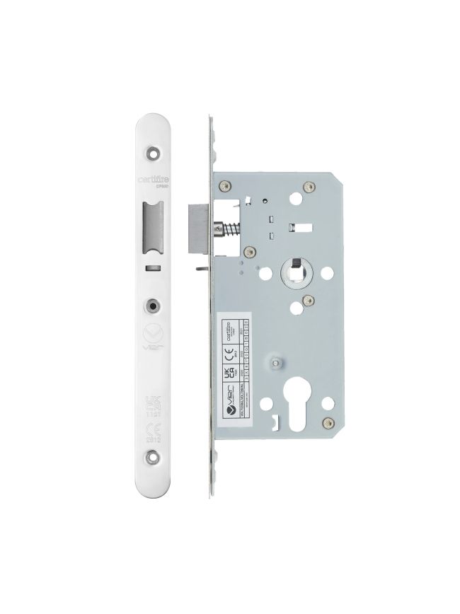 Zoo Hardware 2 Piece - DIN night latch - 72mm c/c - backset 55mm - radius - Stainless Steel