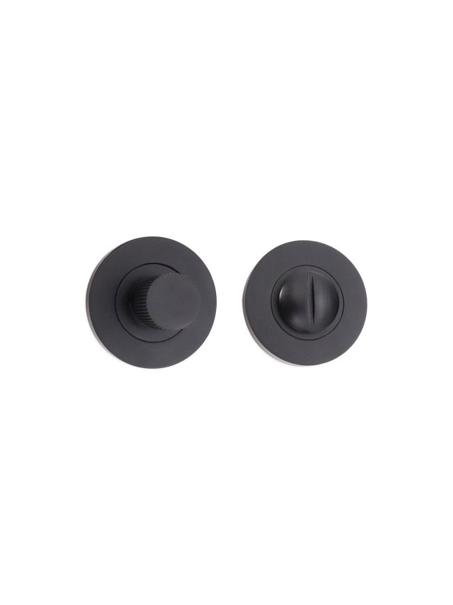 Linear Knurlmond Thumb Turn & Release Matt Black