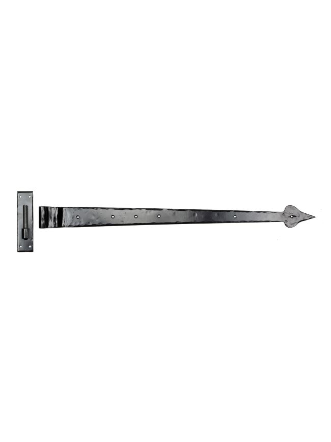 Black 35" Hook & Band Hinge - Cranked (pair)