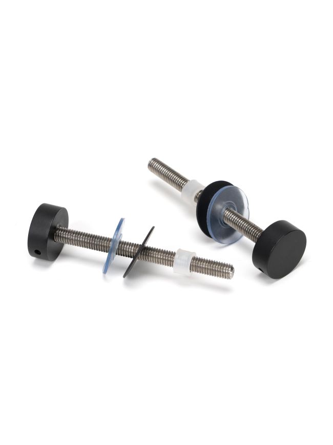 Matt Black SS (304) 100mm Bolt Fixings for T Bar (2)