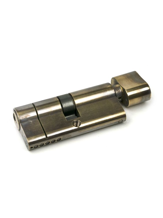 Aged Brass 35/35 5pin Euro Cylinder/Thumbturn KA