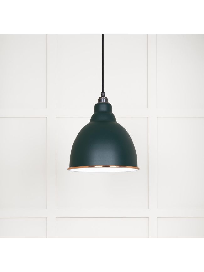 White Gloss Brindley Pendant in Dingle