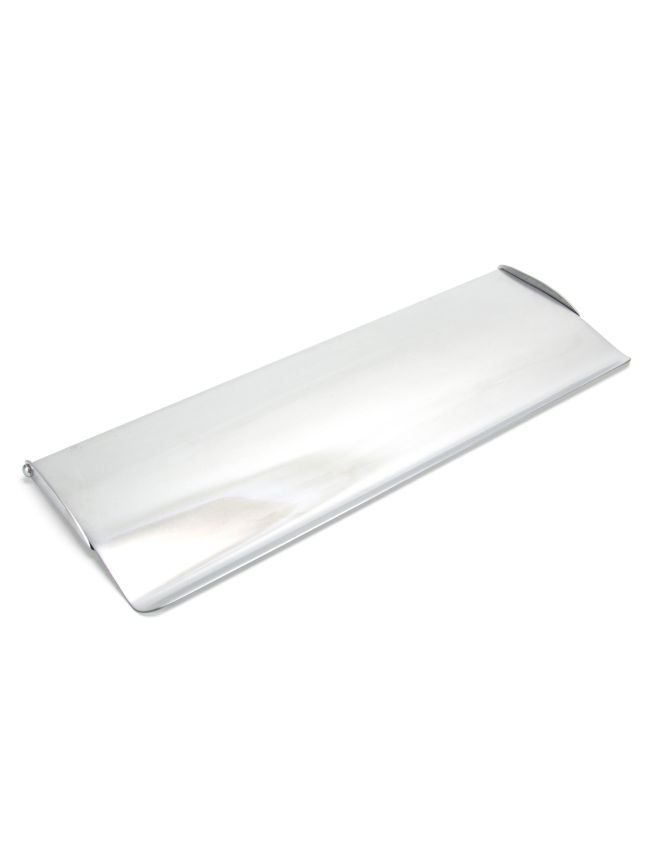 Satin Chrome Large Letter Plate Cover