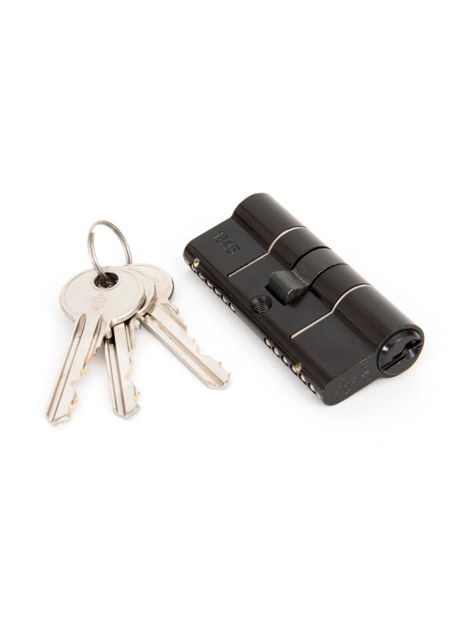 Black 35/35 6pin Euro Cylinder KD
