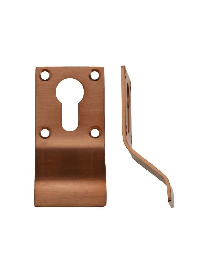 Zoo Hardware Cylinder Latch Pull - Euro Profile - 88mm x 43mm - PVD Bronze