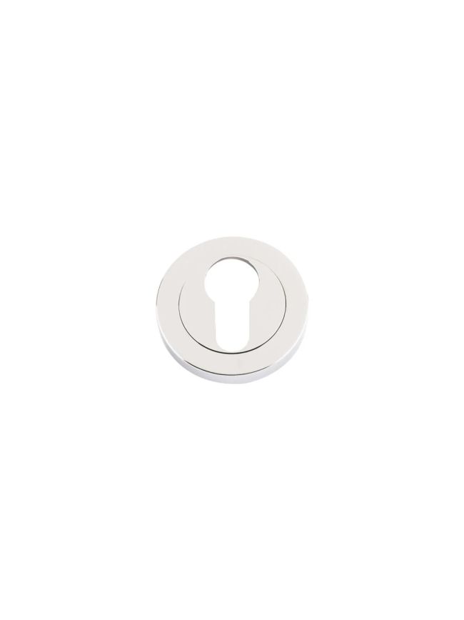 Zoo Hardware Euro profile escutcheon - Polished Nickel