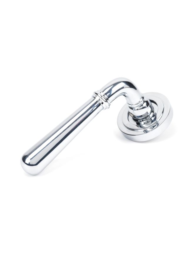 Polished Chrome Newbury Lever on Rose Set (Art Deco) - Unsprung