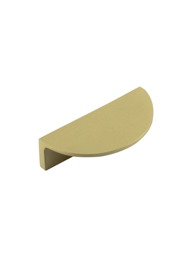 Burlington 80mm Satin Brass Half Moon Cabinet Handle - By Frelan Hardware - BUR610SB