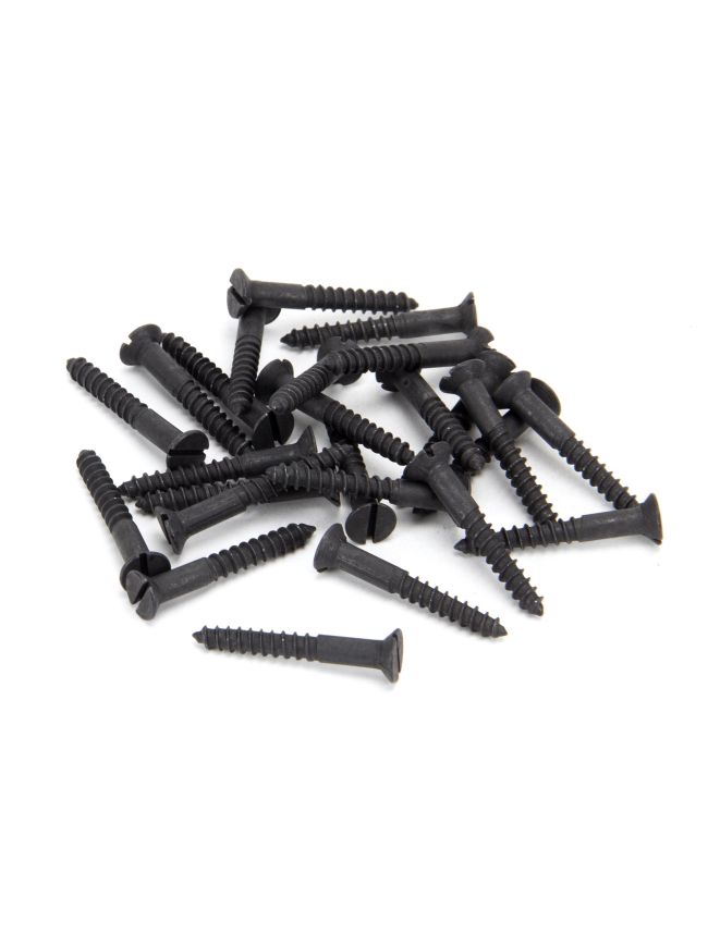 Black 8x1¼" Countersunk Screws (25)