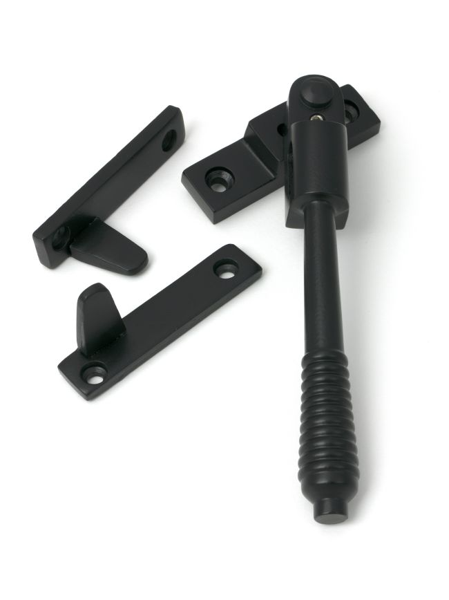 Matt Black Night-Vent Locking Reeded Fastener